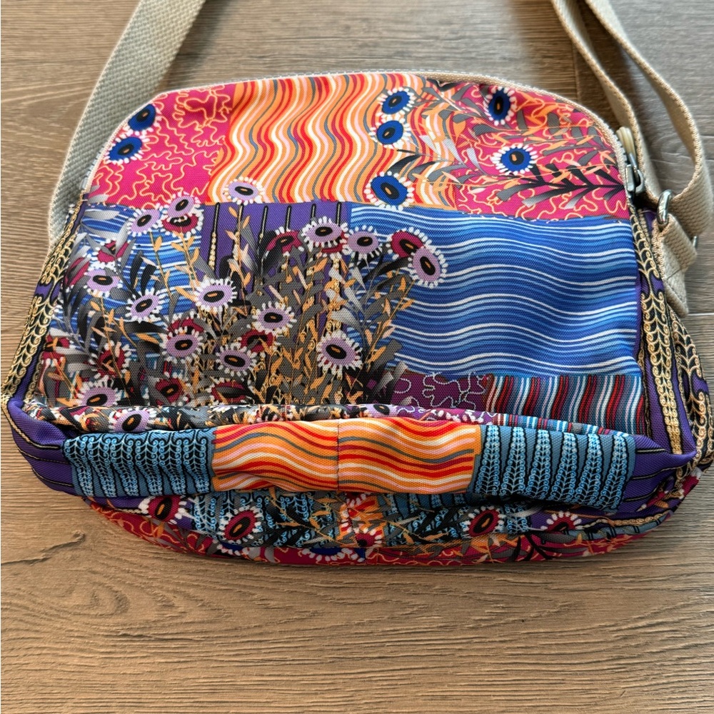 Kipling Floral Patchwork Abstract Multicolor Medi… - image 6